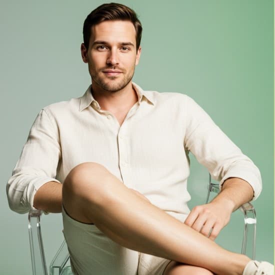 Male Portrait Editorial Studio Mint New