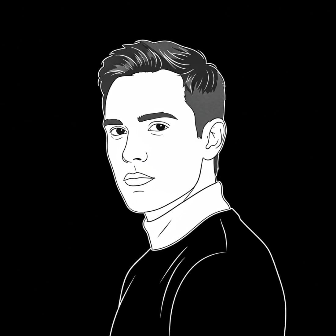 Dynamic Side Glance Dark Mode Avatar: Google Imagen prompts, Nano Banana prompts, Midjourney prompts, ChatGPT prompts, DALL-E prompts Prompt