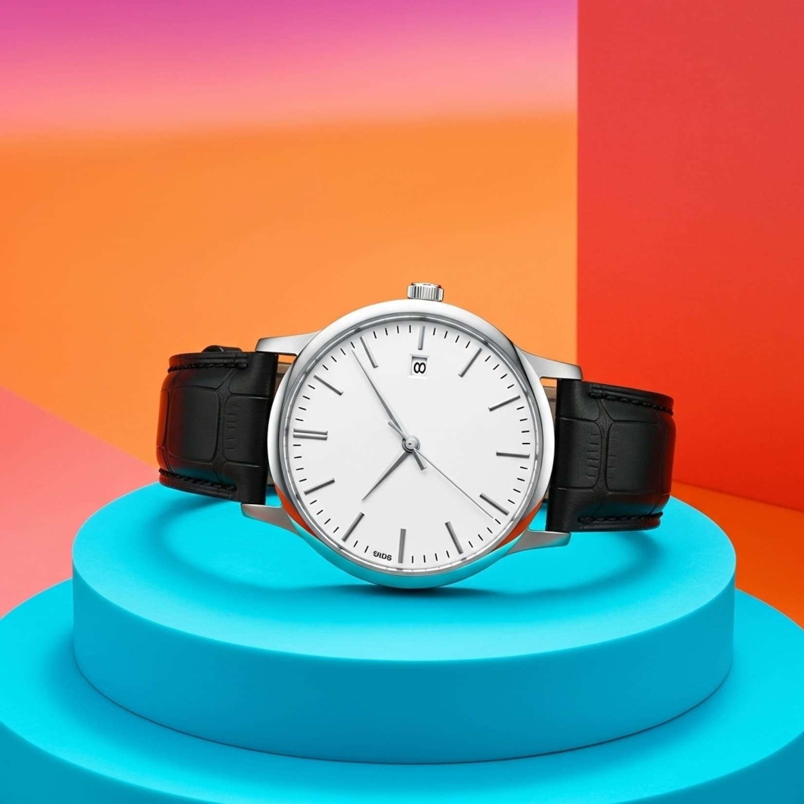 Silver Watch Vibrant Timepiece Photography: Google Imagen prompts, Nano Banana prompts, Midjourney prompts, ChatGPT prompts, DALL-E prompts Prompt