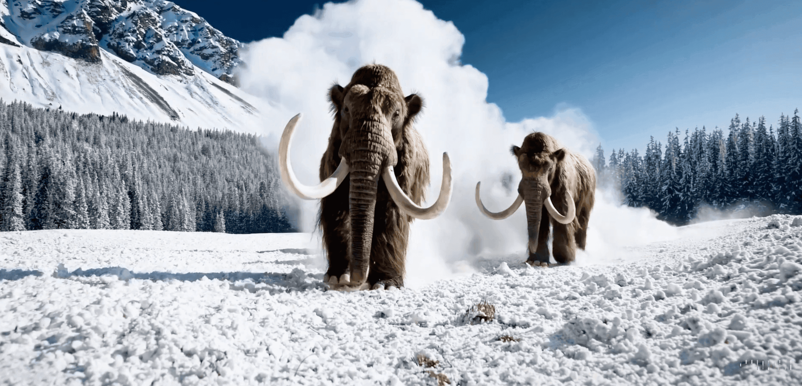 Cinematic Mammut cinematic scene