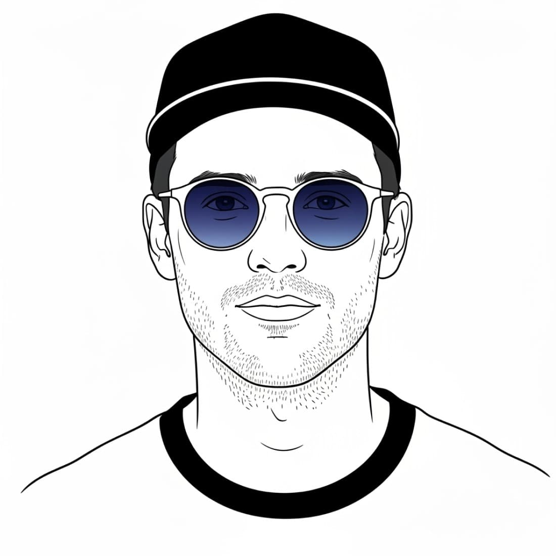 Cool Blue Gradient Sunglasses Avatar: Google Imagen prompts, Nano Banana prompts, Midjourney prompts, ChatGPT prompts, DALL-E prompts Prompt