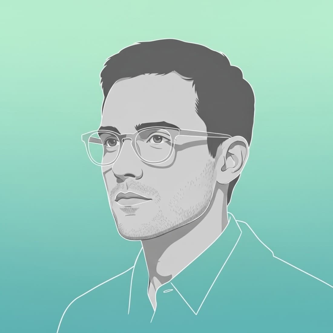 Cool Teal-Mint Gradient Avatar: Google Imagen prompts, Nano Banana prompts, Midjourney prompts, ChatGPT prompts, DALL-E prompts Prompt