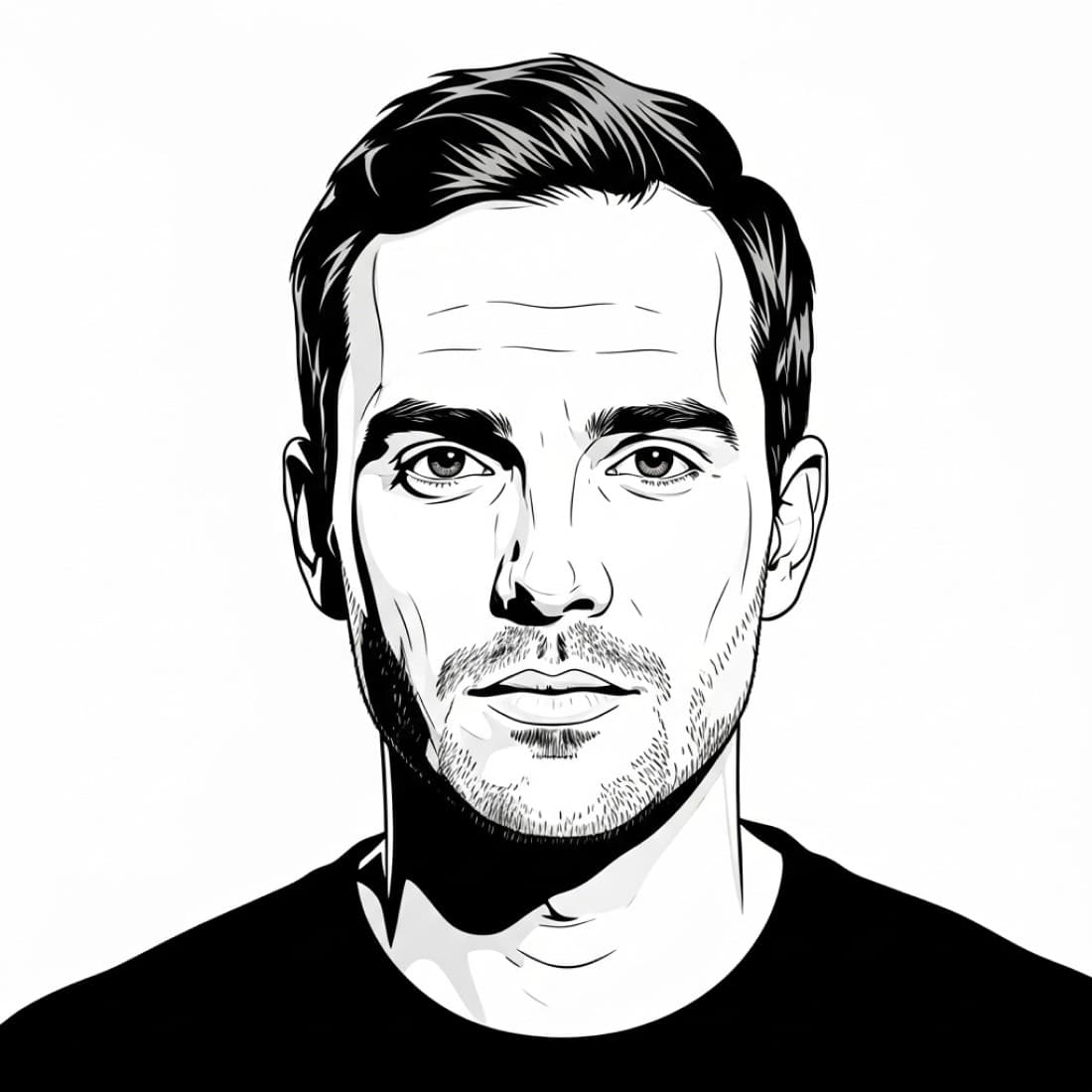Professional Minimalist Line Art Avatar: Google Imagen prompts, Nano Banana prompts, Midjourney prompts, ChatGPT prompts, DALL-E prompts Prompt