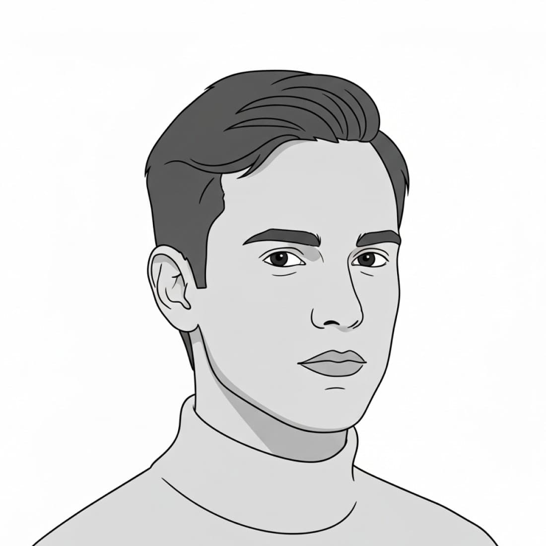 Professional Light Gray Turtleneck Avatar: Google Imagen prompts, Nano Banana prompts, Midjourney prompts, ChatGPT prompts, DALL-E prompts Prompt
