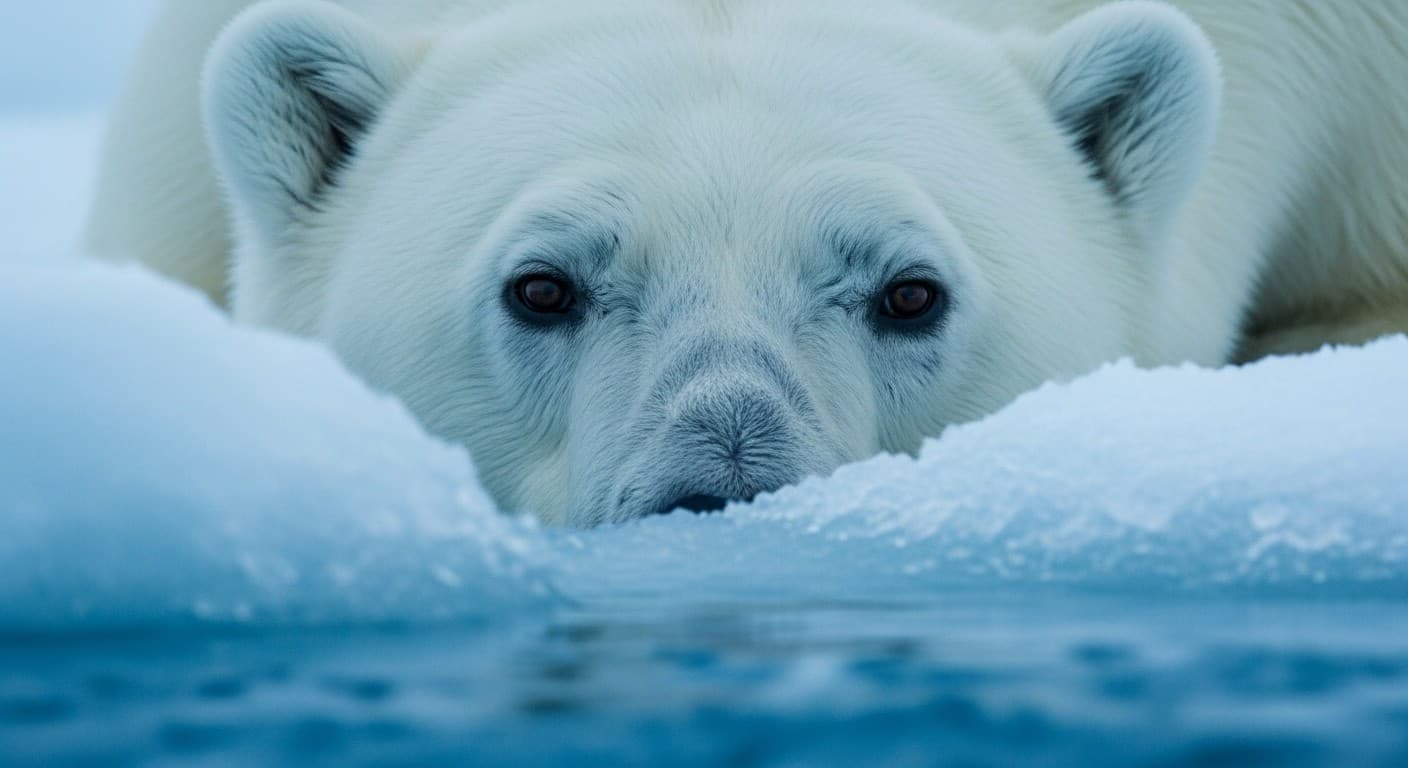 Arctic Polar Bear Close-Up Portrait: Sora, Google Veo 3, Runway Gen-3, Pika Labs, Luma Dream Machine Prompt