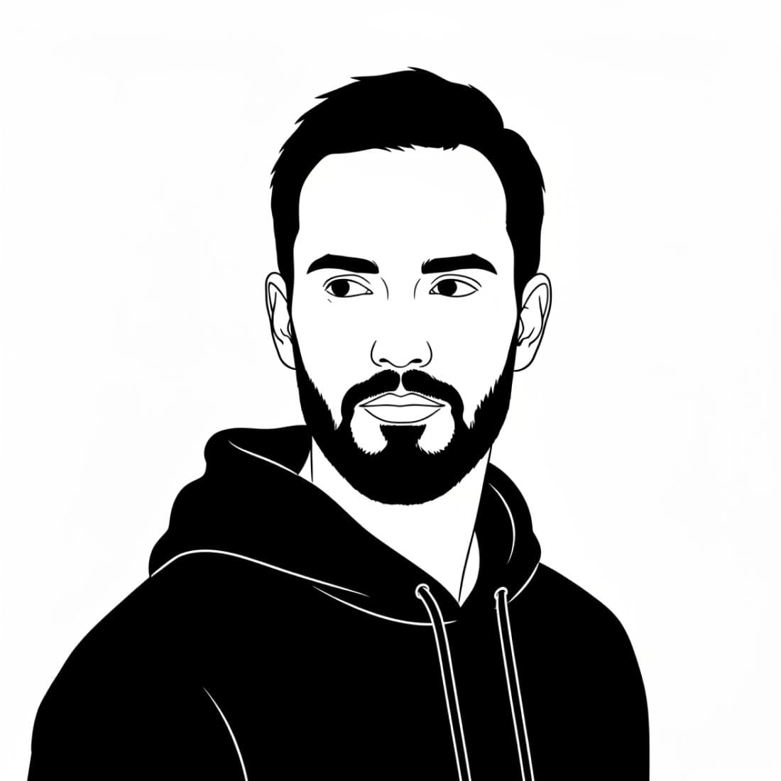 Modern Beard Hoodie Avatar: Google Imagen prompts, Nano Banana prompts, Midjourney prompts, ChatGPT prompts, DALL-E prompts Prompt