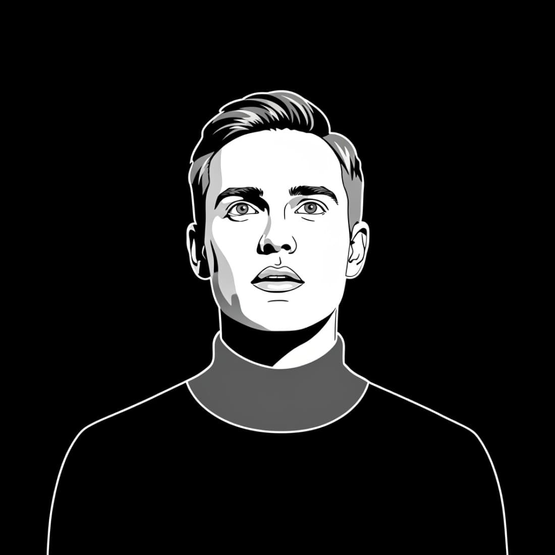 Distinguished Profile Dark Mode Avatar: Google Imagen prompts, Nano Banana prompts, Midjourney prompts, ChatGPT prompts, DALL-E prompts Prompt