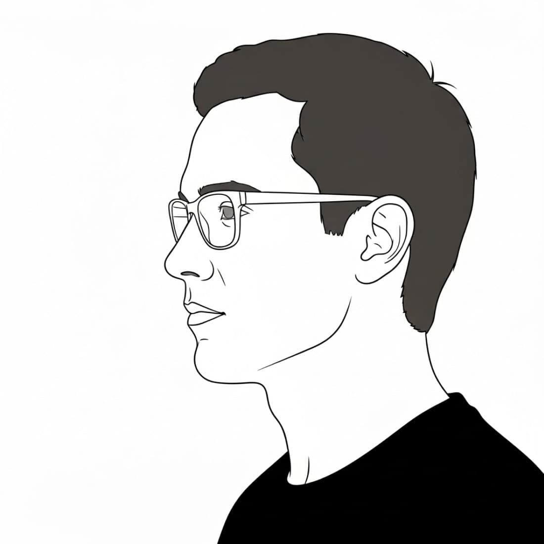 Professional Side Profile Glasses Avatar: Google Imagen prompts, Nano Banana prompts, Midjourney prompts, ChatGPT prompts, DALL-E prompts Prompt