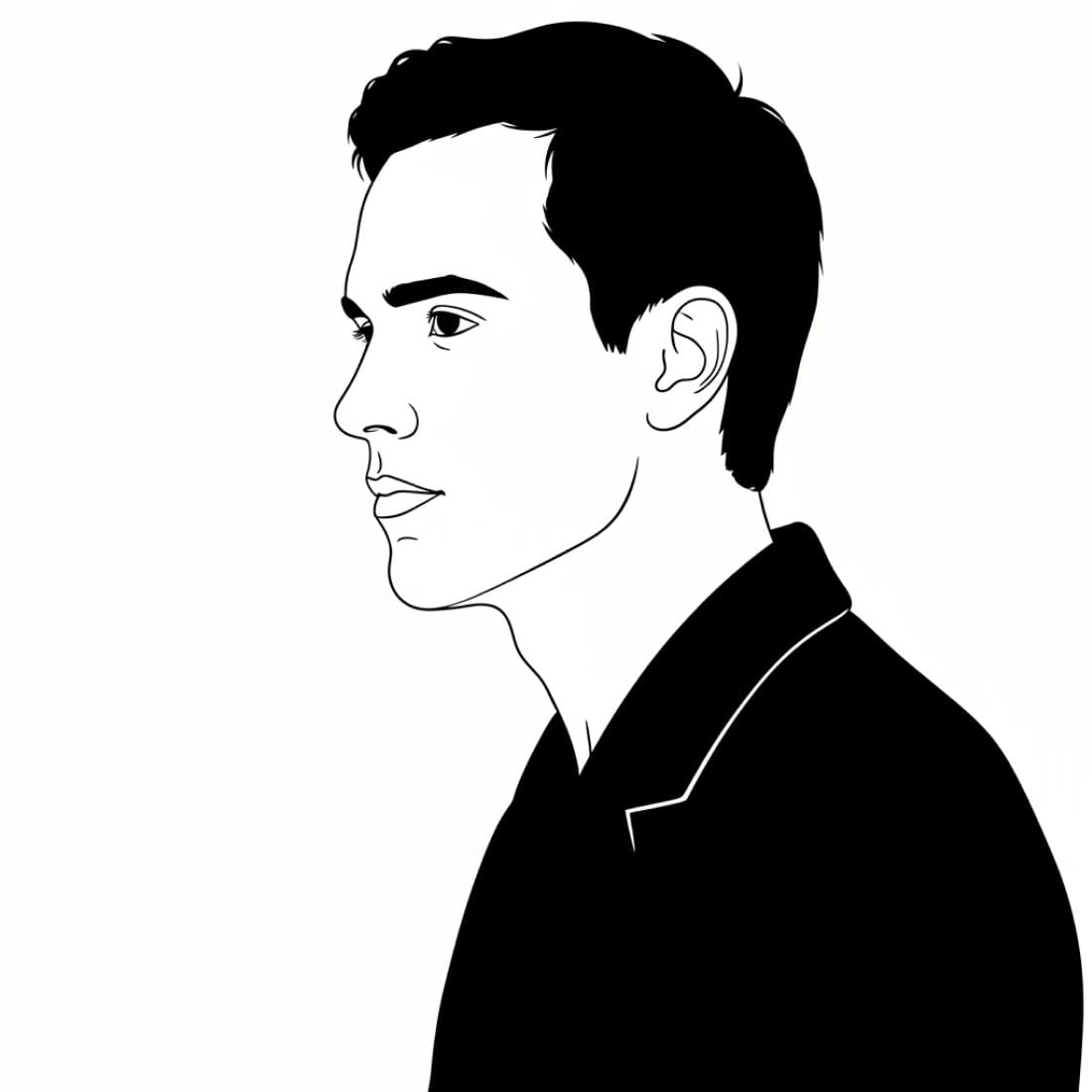 Elegant Minimalist Side Profile Avatar: Google Imagen prompts, Nano Banana prompts, Midjourney prompts, ChatGPT prompts, DALL-E prompts Prompt