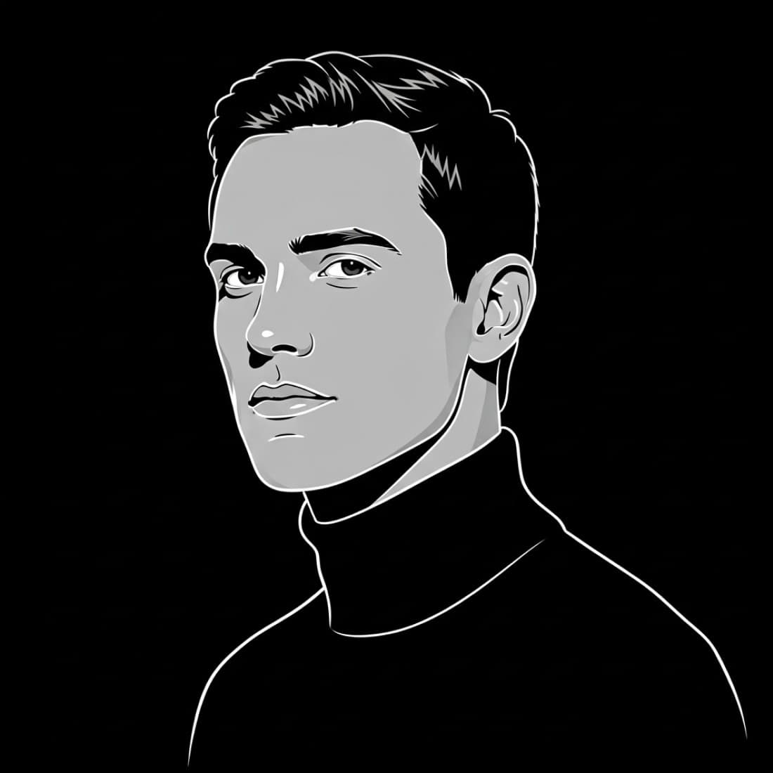 Contemplative Dark Mode Avatar: Google Imagen prompts, Nano Banana prompts, Midjourney prompts, ChatGPT prompts, DALL-E prompts Prompt