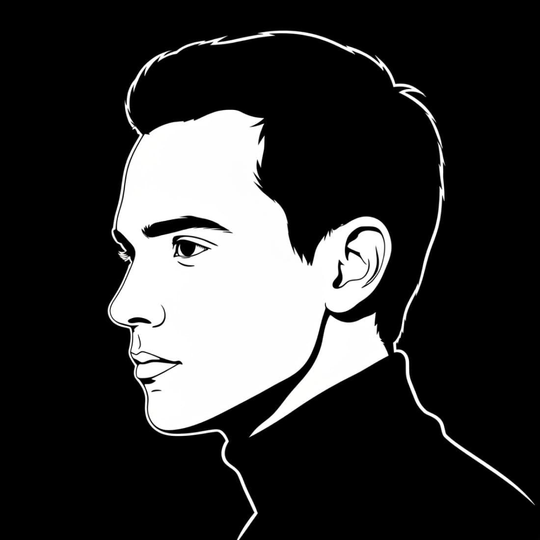 Professional Turtleneck Dark Mode Avatar: Google Imagen prompts, Nano Banana prompts, Midjourney prompts, ChatGPT prompts, DALL-E prompts Prompt