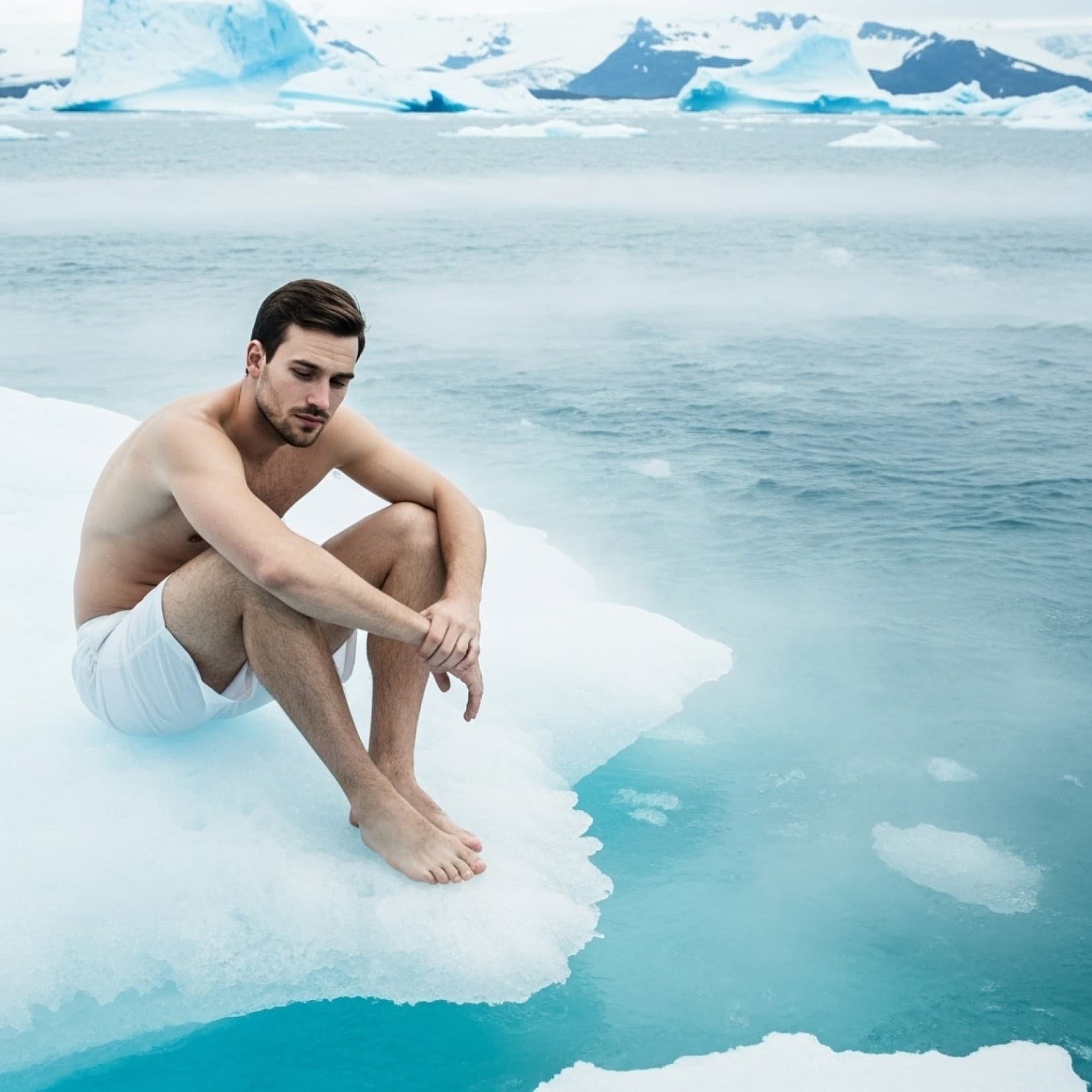 Men’s Dating Tinder Bumble Profile Ice Floe Photography: Google Imagen prompts, Nano Banana prompts, Midjourney prompts, ChatGPT prompts, DALL-E prompts Prompt