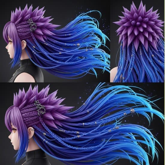 Anime Hair Style Designer: Midjourney, DALL-E, Stable Diffusion, Google Imagen, Leonardo AI Prompt