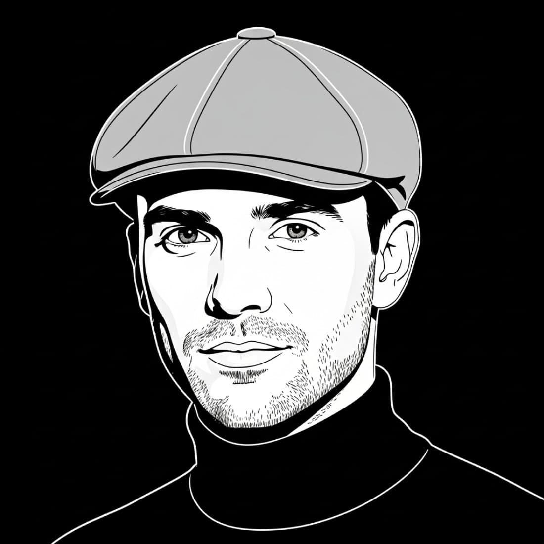 Flat Cap Dark Mode Avatar: Google Imagen prompts, Nano Banana prompts, Midjourney prompts, ChatGPT prompts, DALL-E prompts Prompt