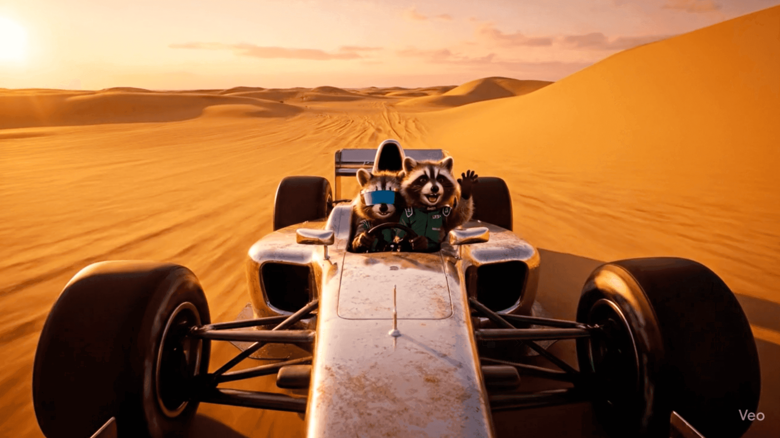 Cinematic Saudi-Arabian desert Formula 1 race by racoon
