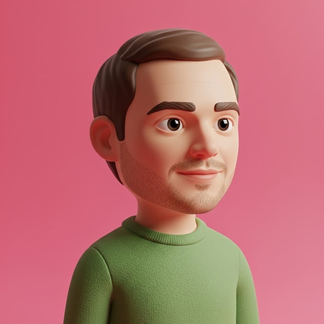 Green Sweater Comic Avatar: Google Imagen, Nano Banana, Midjourney, ChatGPT, Twitter/X Prompt
