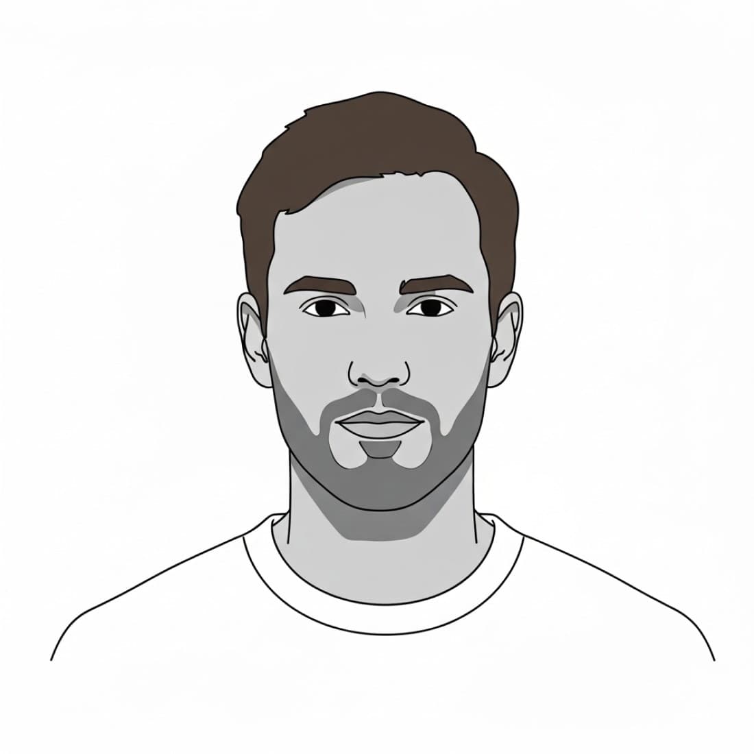 Modern Gray Face Avatar: Google Imagen prompts, Nano Banana prompts, Midjourney prompts, ChatGPT prompts, DALL-E prompts Prompt