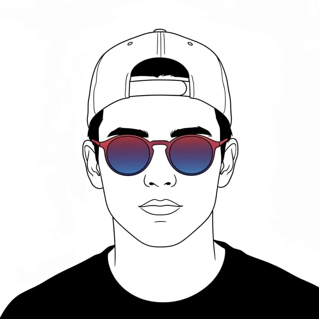 Cool Red Gradient Sunglasses Avatar: Google Imagen prompts, Nano Banana prompts, Midjourney prompts, ChatGPT prompts, DALL-E prompts Prompt