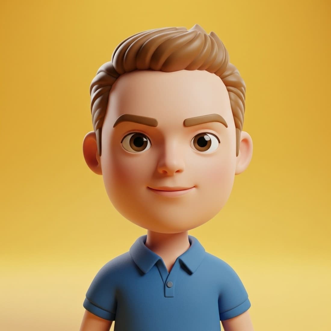 Blue Polo Comic Avatar: Google Imagen, Nano Banana, Midjourney, ChatGPT, Twitter/X Prompt