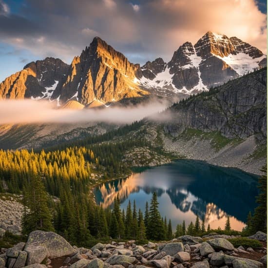 Mountain Landscape Photography: Midjourney, DALL-E 3, Stable Diffusion, Adobe Firefly, Google Imagen3 Prompt