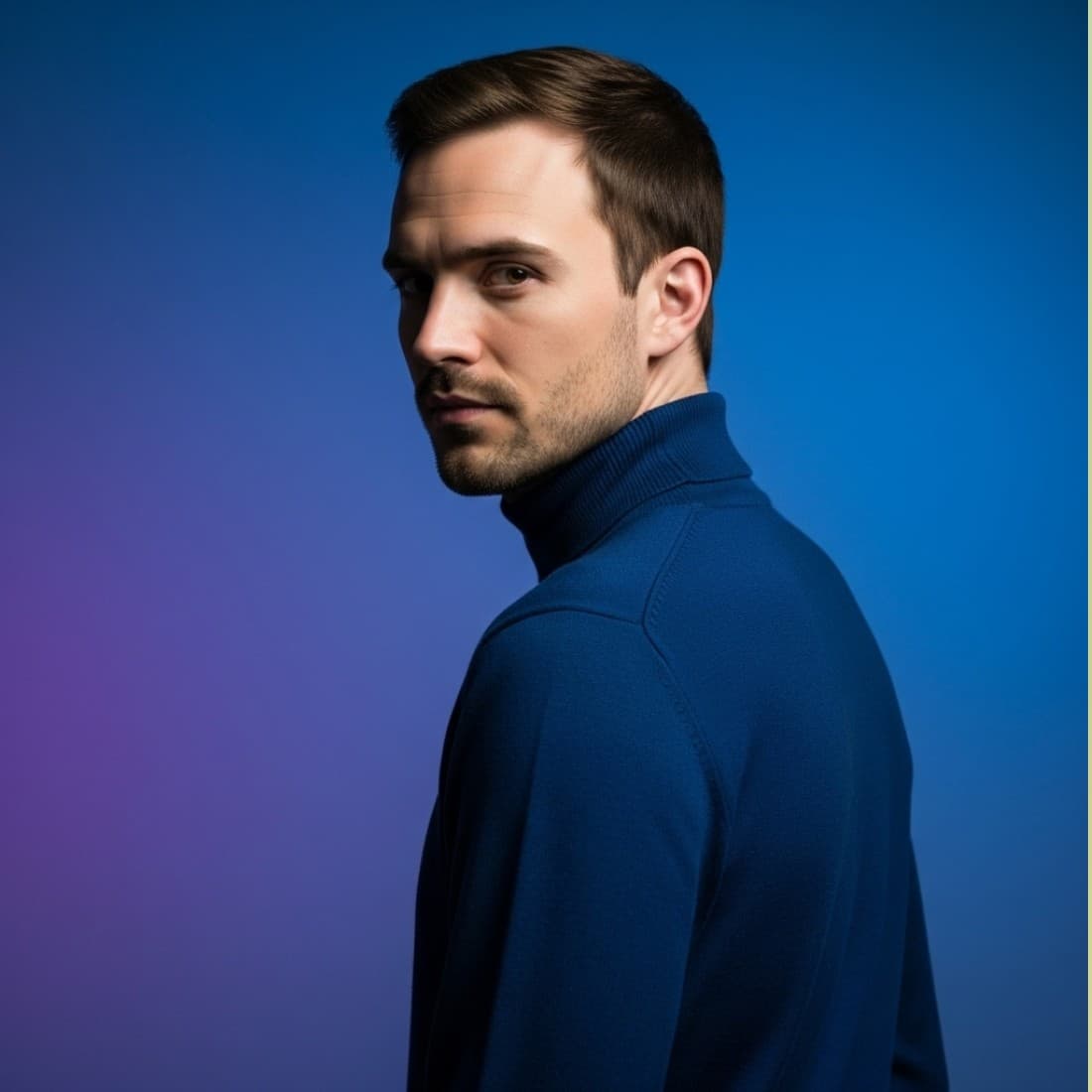 Men's Dramatic Over-Shoulder AI Professional Dating Profile: Google Imagen prompts, Nano Banana prompts, Midjourney prompts, ChatGPT prompts, DALL-E prompts Prompt
